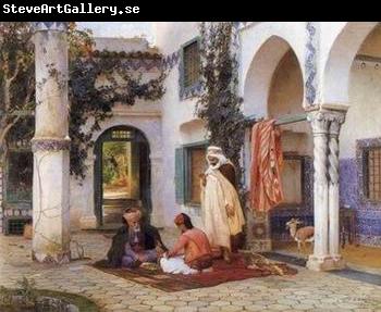 unknow artist Arab or Arabic people and life. Orientalism oil paintings  339